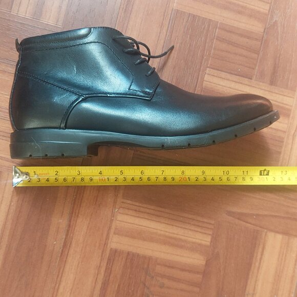 Florsheim Men’s Black Leather Ankle Boots – Comfortech with Ortholite – Size ? - Picture 4 of 6